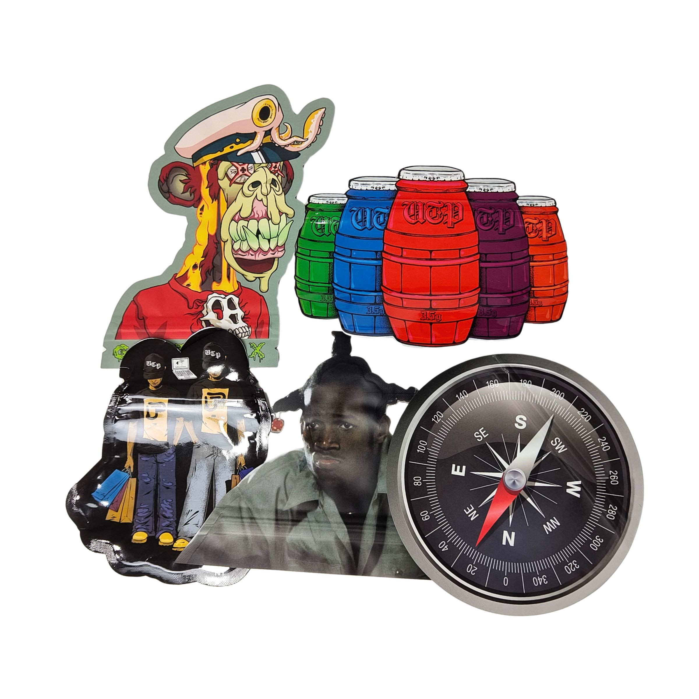 ถุงไมลาร์ 3.5 กรัมแบบกินได้ ซิปล็อค รูปทรงพิเศษ ลูกอม สมุนไพร บิสกิต หมากฝรั่ง บรรจุภัณฑ์