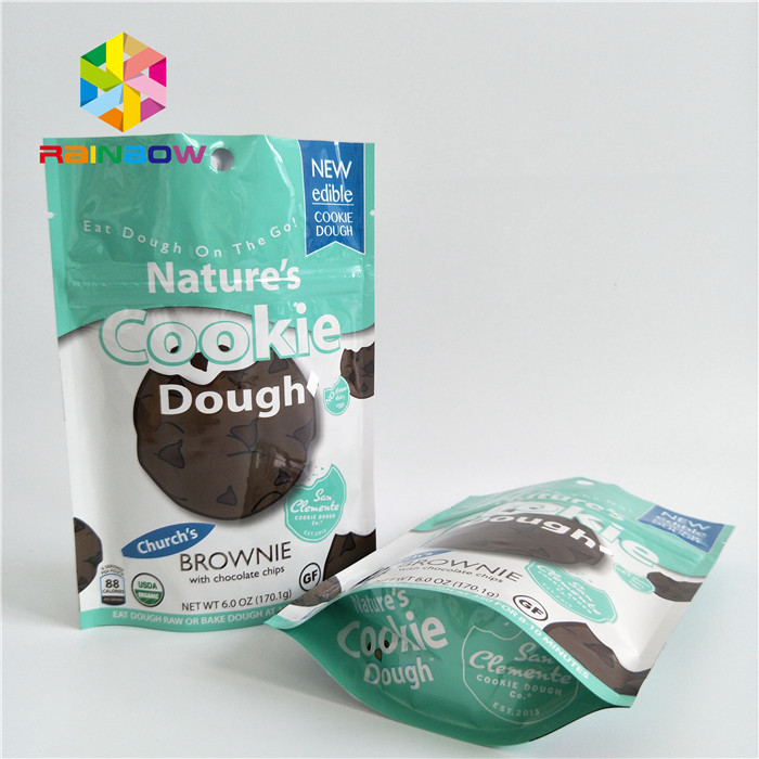 กระเป๋าบรรจุอาหารว่างขนาดเล็ก มีซิปเปอร์มือด้านบน สีที่กําหนดเอง