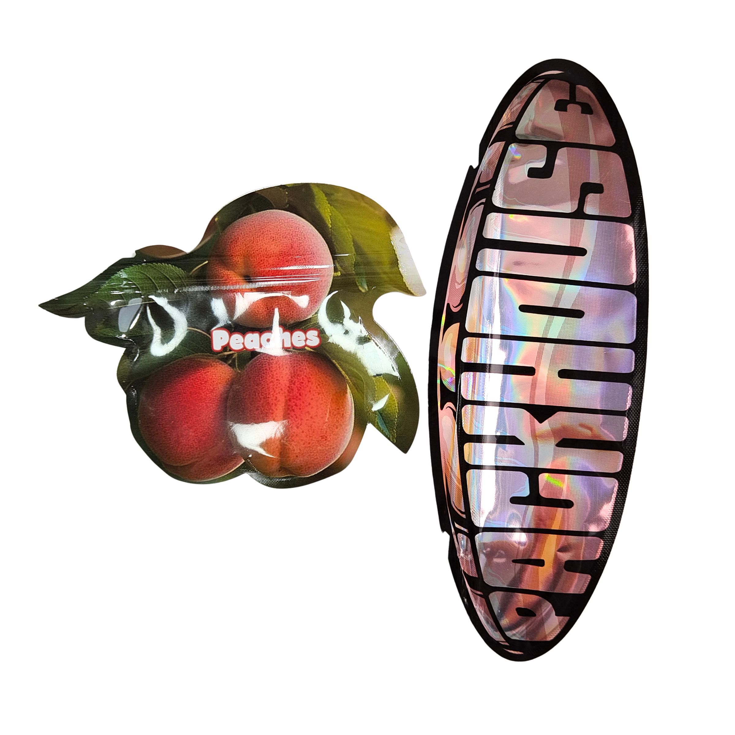 ภายในถุง Mylar พิมพ์ลาย สมุนไพร ยาสูบ อาหารกินได้ เยลลี่ คุกกี้ บรรจุภัณฑ์ ถุงพลาสติกเคลือบเงา ซีลความร้อน รูปทรงพิเศษ