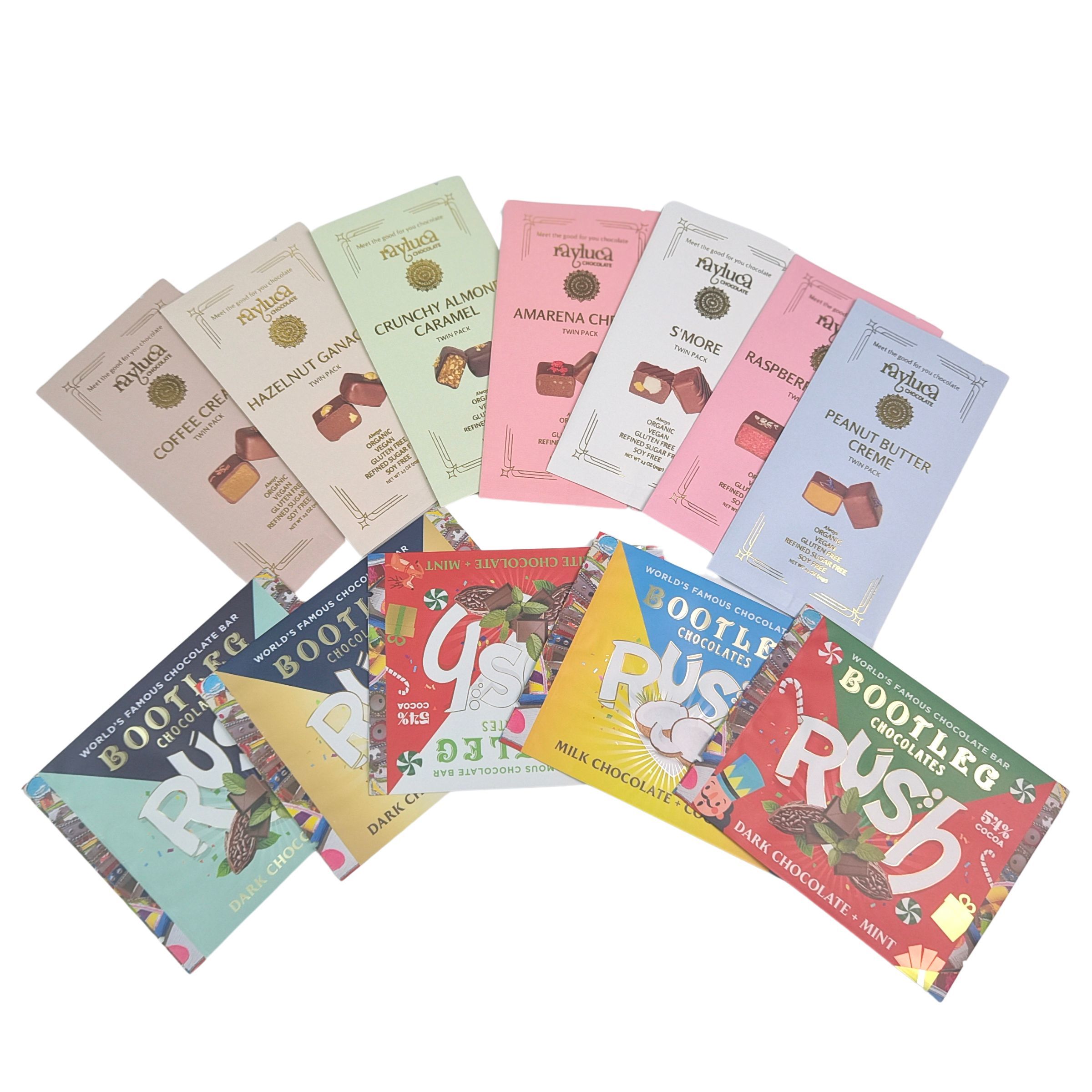 ถุงบรรจุภัณฑ์ขนมขบเคี้ยว คุกกี้ ช็อกโกแลต โอ๊ตบาร์ พลังงาน แคนดี้ ทำจากพลาสติกไมลาร์ขนาดเล็ก ซีลด้านหลังด้วยฟอยล์อลูมิเนียมสำหรับอาหาร