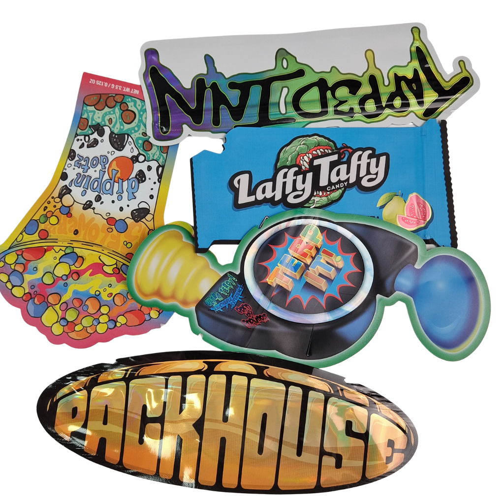 ซิปเปอร์ที่ปิดใหม่ รูปแบบโฮโลแกรฟิก ตัดสลายกระเป๋าไมเลอร์ กระเป๋าอัลลูมิเนียมฟอยล์ ตัดสลายความร้อน กระเป๋าไม่เรียบร้อยสําหรับก้อนยํา