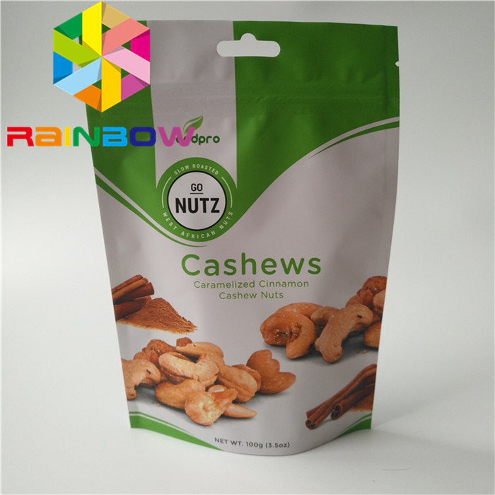 ผงแผ่นบรรจุอาหารว่างตามสั่ง 100 กรัม Mylar k สําหรับเบสกิต / ผลไม้แห้ง