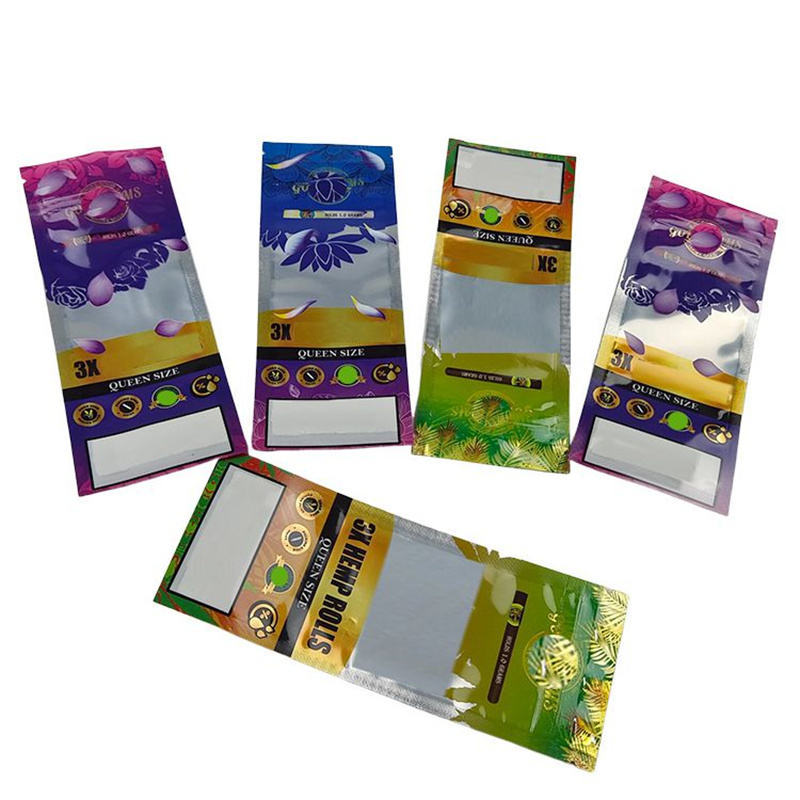 Ziplock Zipper Doypack Plastic Bags Grabba Leaf Zipper Sachet Cigar Packaging Plastic Wrappers With Paper Display Box