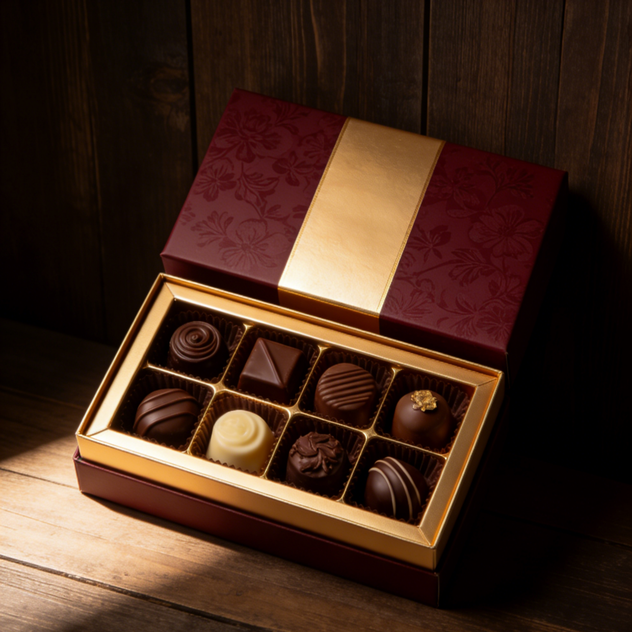 โลโก้ที่กําหนดเอง กล่องของขวัญช็อคโกแลตที่บุคคลสอดคล้อง การบรรจุของหวาน ช็อคโกแลต เครื่องสําอางกล่อง ช็อคโกแลตเปล่า