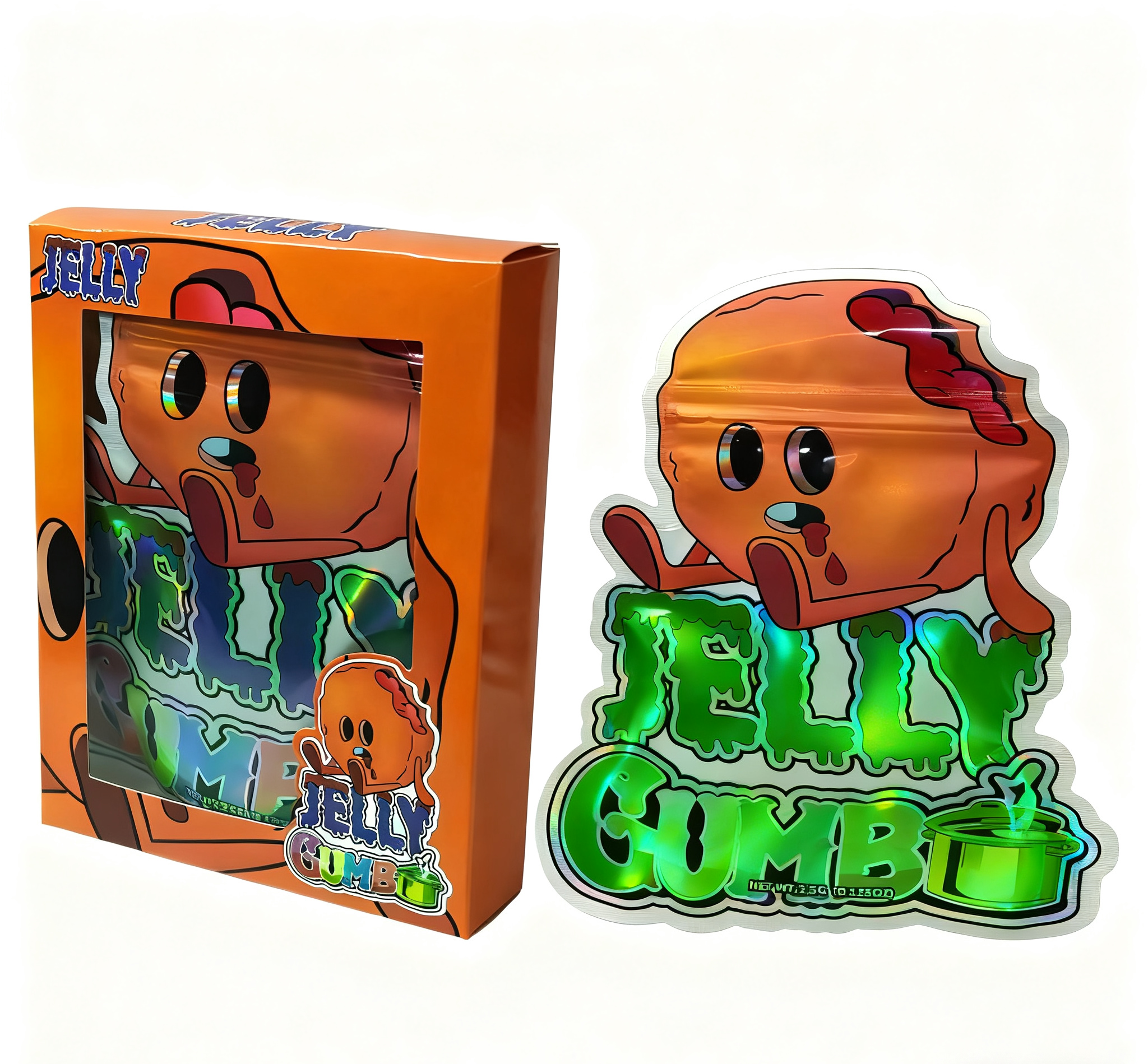 กระเป๋า Mylar ที่สามารถปิดใหม่ได้ 3.5 กรัม สําหรับบรรจุอาหารว่าง