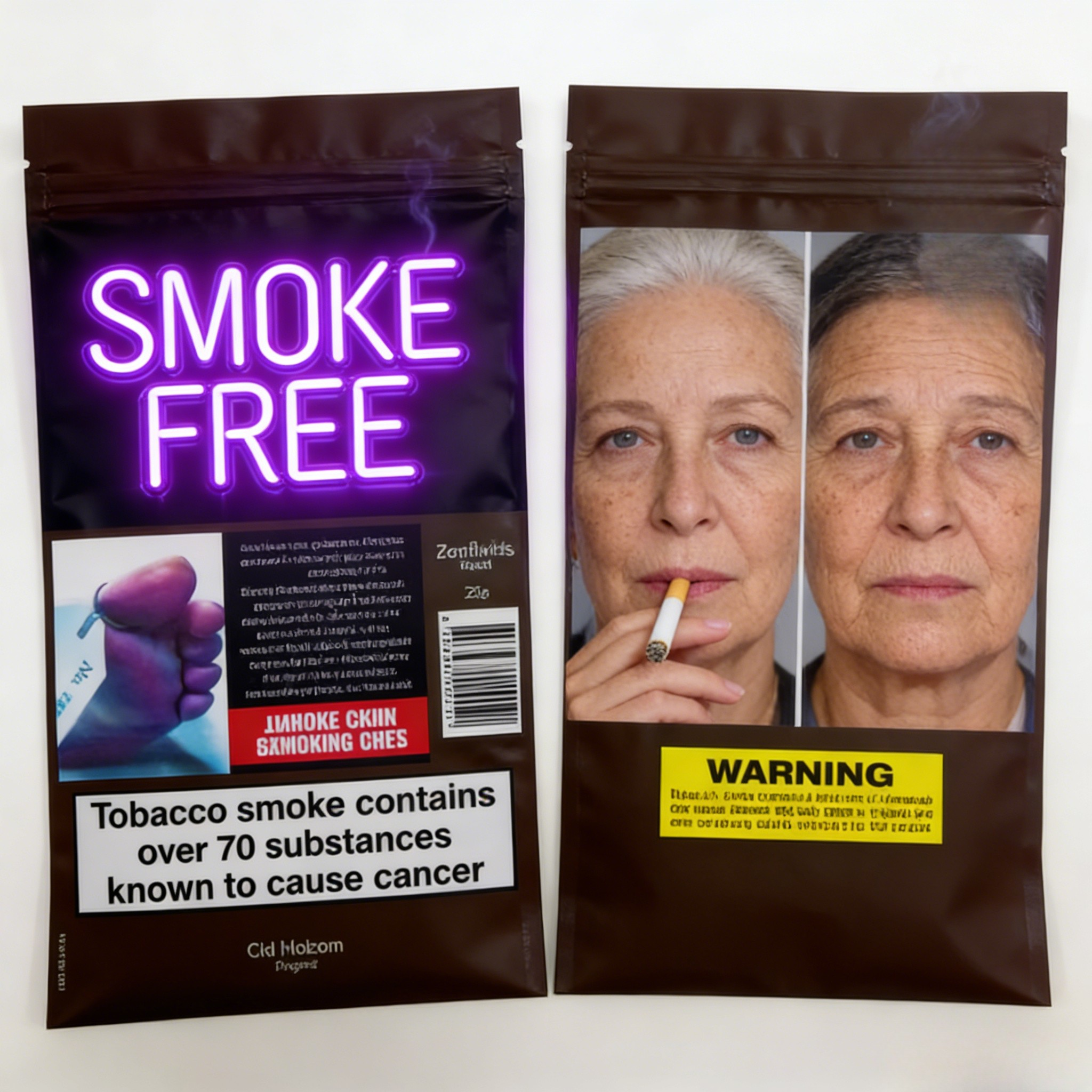 ซองบุหรี่ใบสูบบุหรี่ 25g 30g 40g 50g 100g กระเป๋าสต๊อกบุหรี่ม้วนด้วยซิป