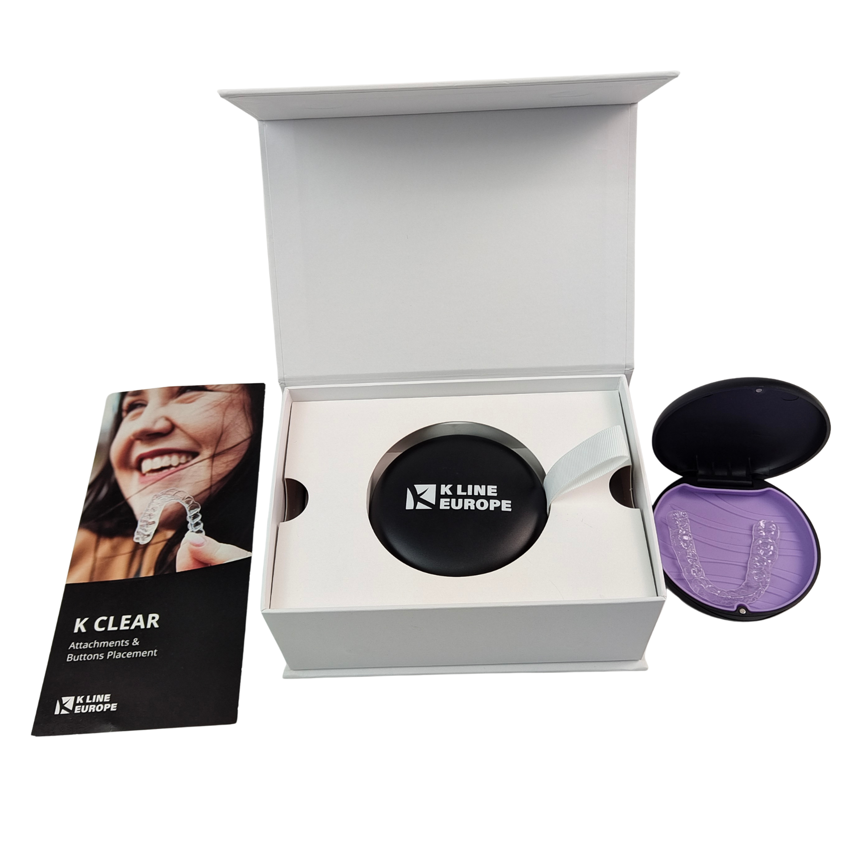 โลโก้ที่กําหนดเอง แปรงเข็มฟัน กล่องชุด Orthodontic Aligner กล่องบรรจุด้วยกระดาษใส่ฟัน