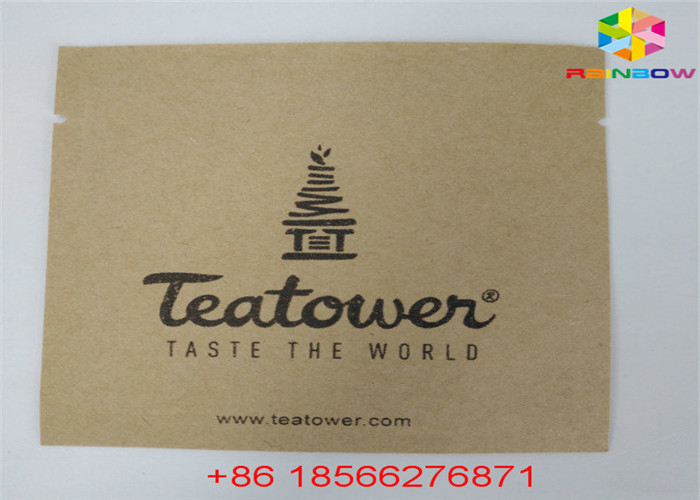 นำมาใช้ใหม่ถุงกระดาษที่กำหนดเองถุงอาหารยืนขึ้น Ziplock กลิ่นพิสูจน์ด้วยหน้าต่าง