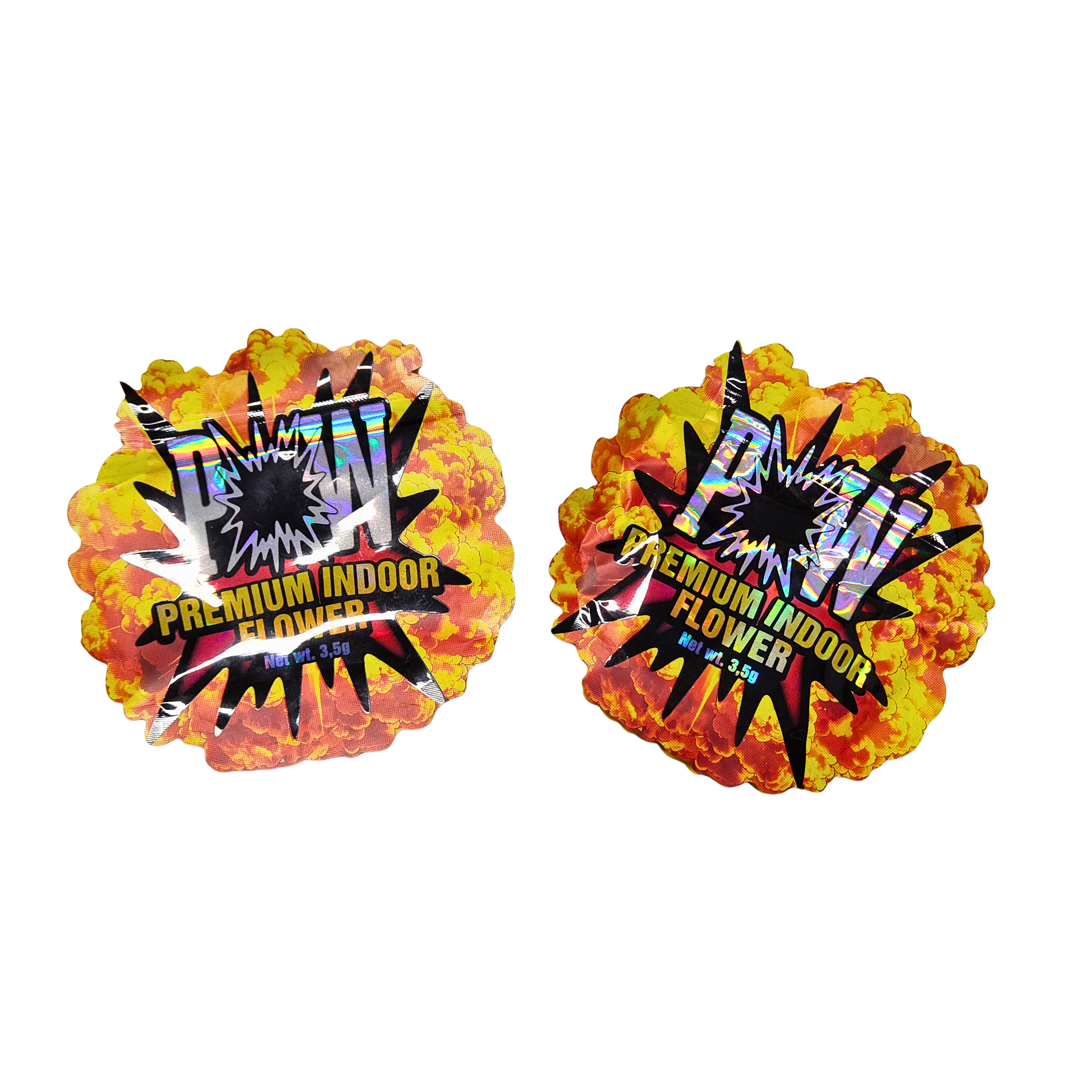 กระเป๋า Mylar ที่กันกลิ่นแบบโฮโลแกรฟิคแบบกําหนดเอง ที่กันเด็ก พร้อมซิปที่ปิดได้ใหม่ สําหรับบรรจุอาหารว่าง