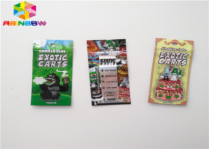 อลูมิเนียมฟอยล์ซิปล็อคถุงพลาสติกบรรจุอาหารกระเป๋าขนาดที่กำหนดเองด้วยรอยฉีก