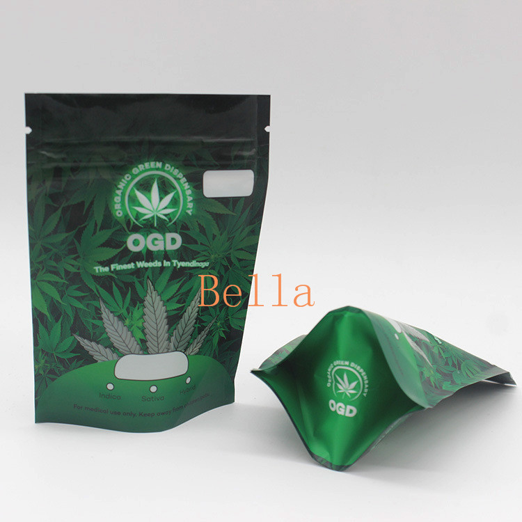 ถุงพลาสติกซิปหน้าใส Mylar CBD Frog Chew Gummies แพ็คเกจซอง