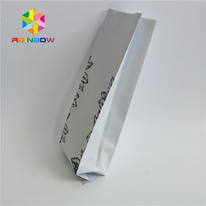 คราฟท์ด้านเป้าเสื้อกางเกงลุกขึ้นยืนถุงกาแฟถุงพลาสติกปิดผนึกพิมพ์แบบกำหนดเอง