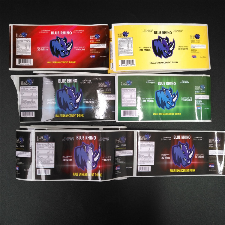 พีวีซีใสหดฉลากแขนบาร์โค้ดโลหะโฮโลแกรมสำหรับกล่อง / ขวดยา