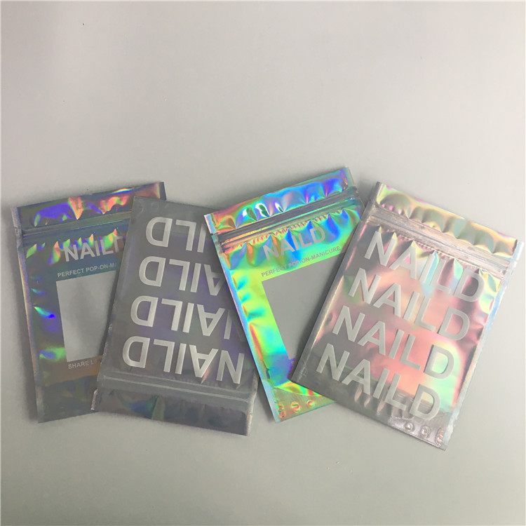 SGS / FDA อลูมิเนียมฟอยล์ถุงแต่งหน้านำมาใช้ใหม่ Mylar บรรจุภัณฑ์สามด้านปิดผนึก