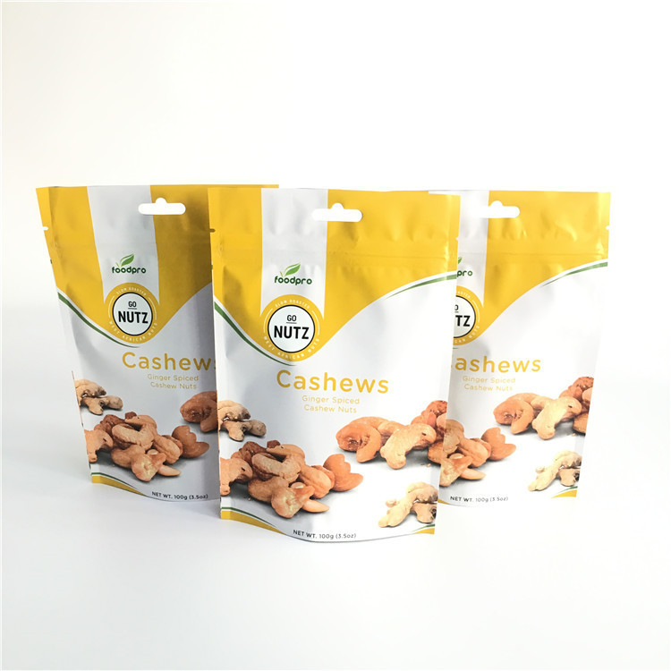 บรรจุภัณฑ์ถุงพลาสติกพิมพ์แบบกำหนดเองยืนถุงซิปด้วยวาล์ว Degassing ทางเดียว