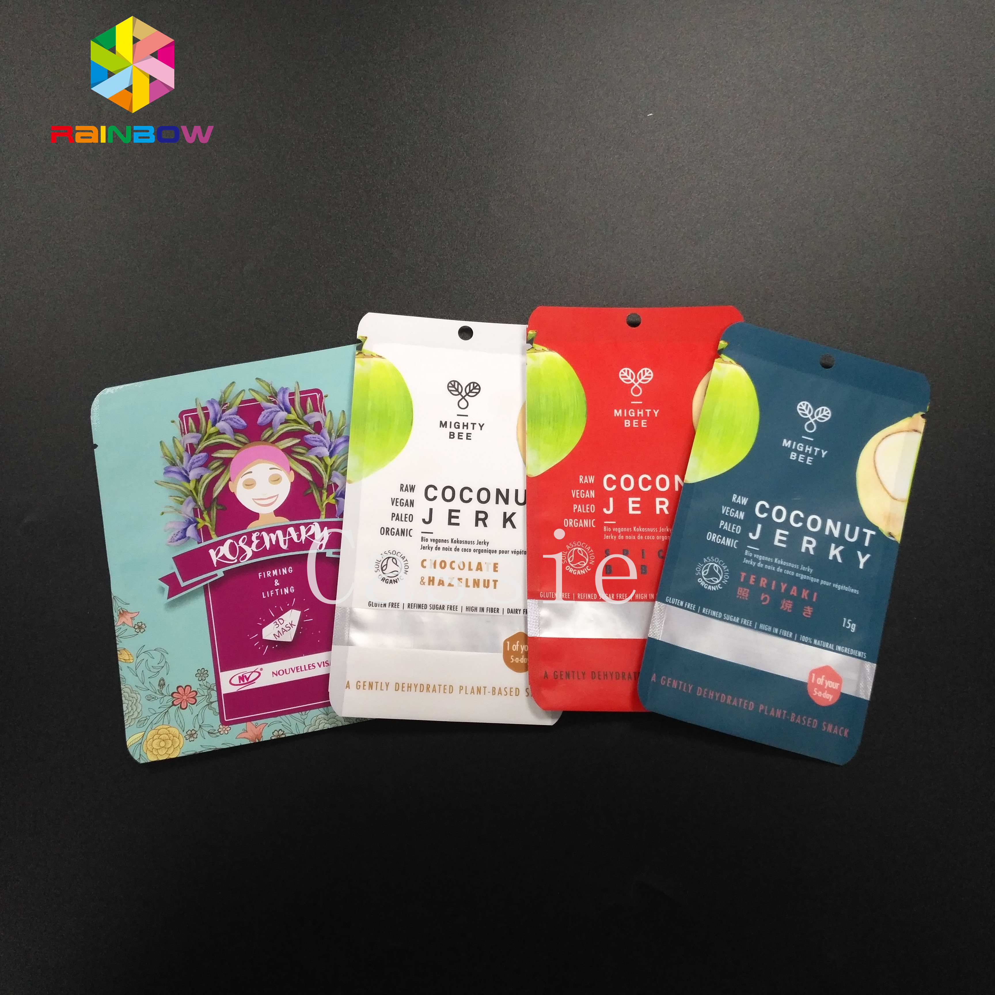 Mylar กระเป๋าจับซีลถุงอาหารเกรดการจัดเก็บเครื่องสำอางชาผงของรางวัลตัวอย่าง