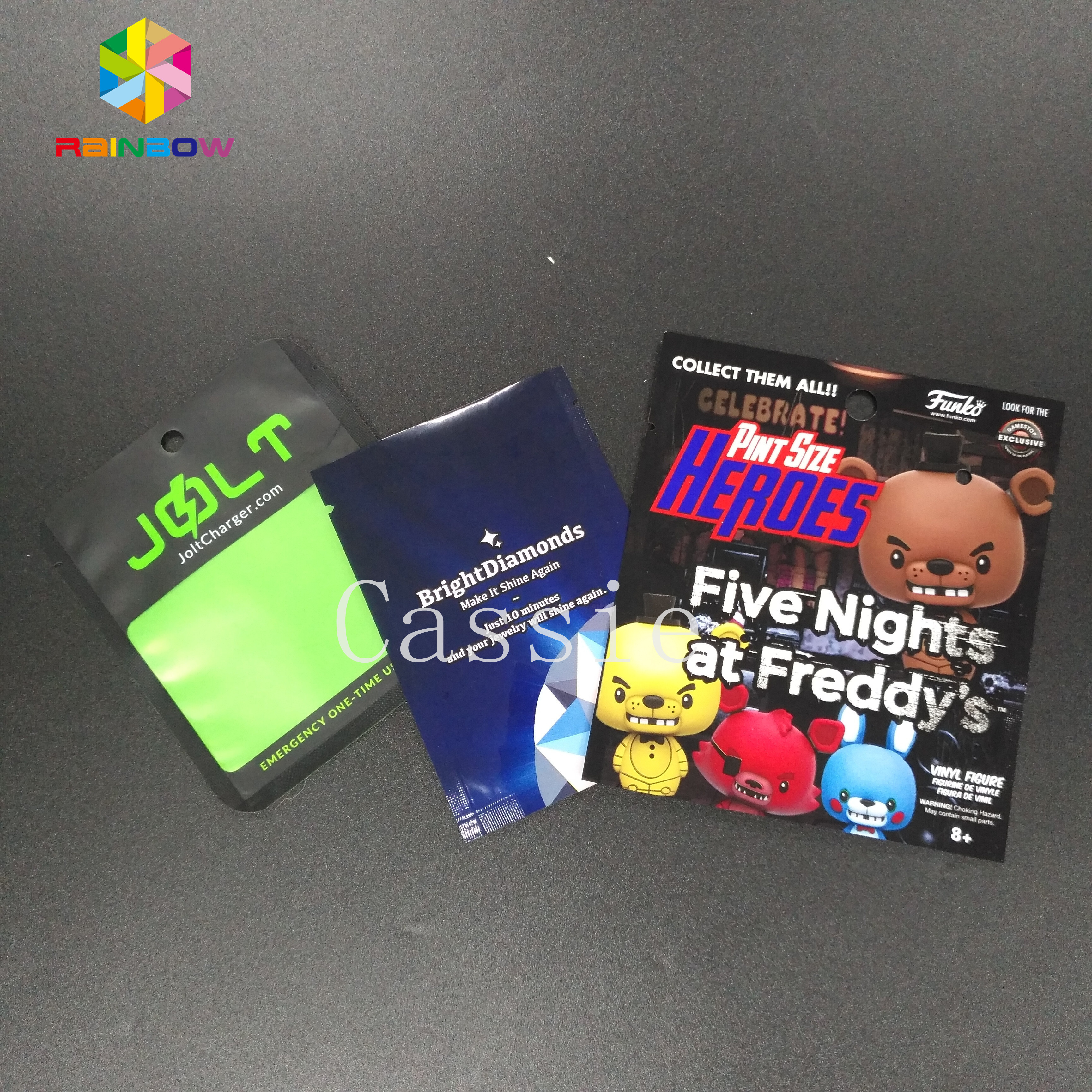 สามด้านปิดผนึก Ziplock Stand Up Pouches บรรจุภัณฑ์พอกหน้าเครื่องสำอางค์พิมพ์