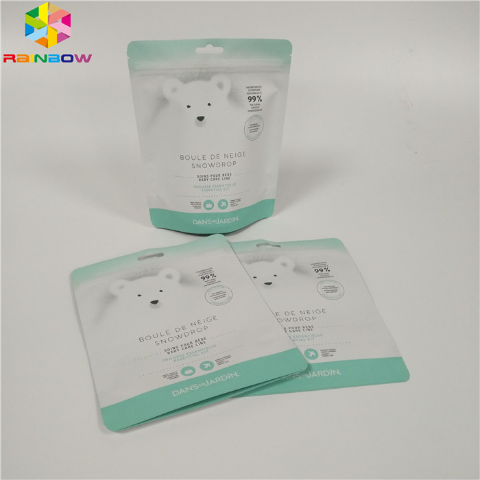 ถุงซิปขึ้นด้านบนซิปบรรจุภัณฑ์เกลืออาบน้ำอลูมิเนียมฟอยล์ถุงขัดผิว