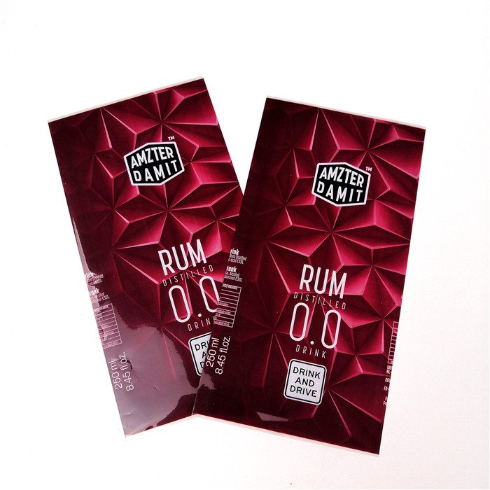 สีเต็มพิมพ์ PET Heat Shrink Sleeve เครื่องดื่มฉลากหดตัวโลโก้ที่กำหนดเองไวต่อความร้อน