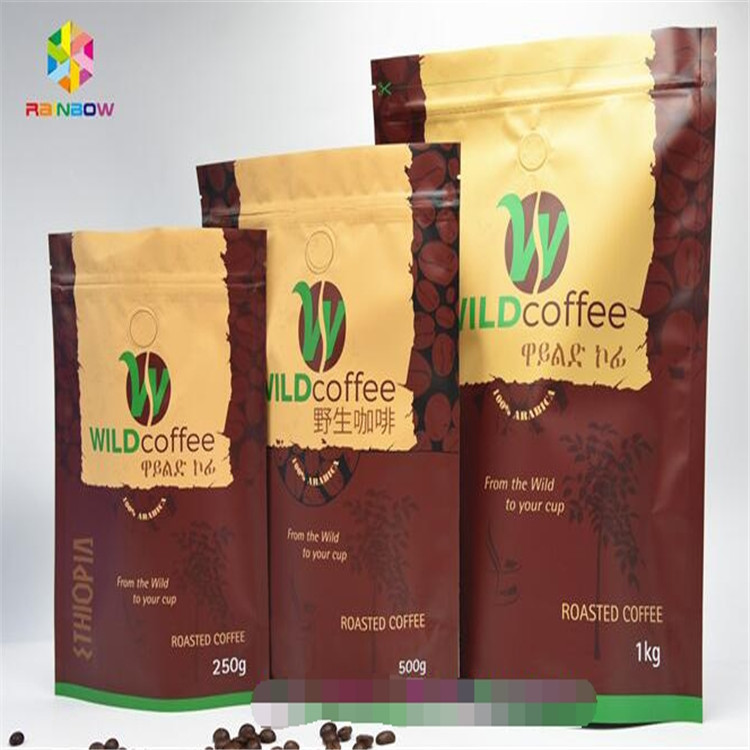 ฟอยล์อลูมิเนียมผนึกถุงซิปอัพถุงพิมพ์ Ziplock พร้อมวาล์ว