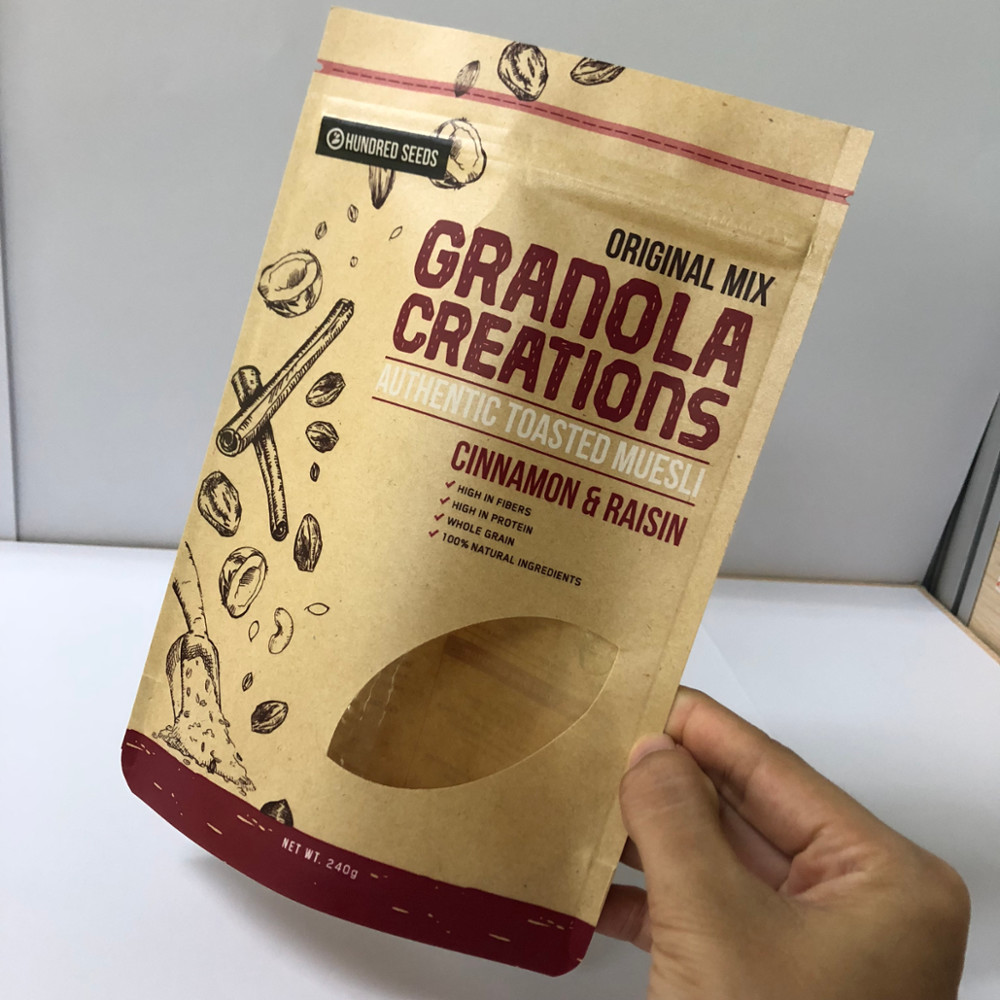 เมล็ดกาแฟบรรจุภัณฑ์ถุงกระดาษแบบกำหนดเองความหนา 120-180 ไมค์พร้อมพิมพ์โลโก้