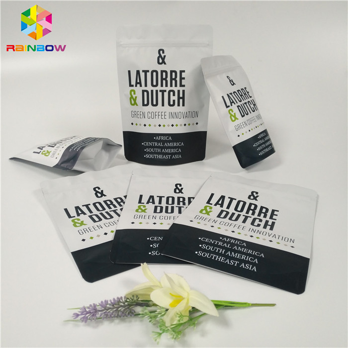 Ziplock ศัสตราบรรจุภัณฑ์ถุงกาแฟลิ้นบรรจุภัณฑ์ถุงลามิเนตวัสดุ