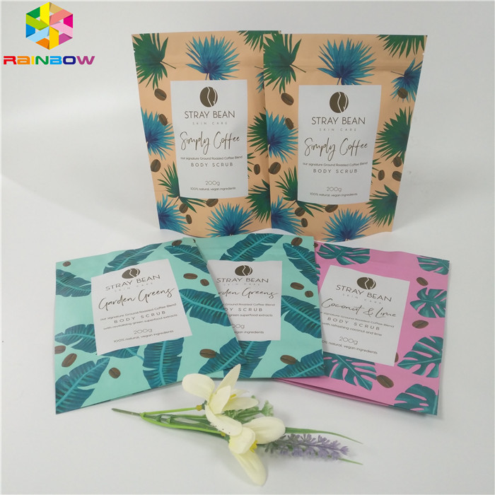 สามารถดึงถุงบรรจุภัณฑ์ด้าน Matt Finish, ถุงซิปล็อคสำหรับบรรจุภัณฑ์ขัดผิว