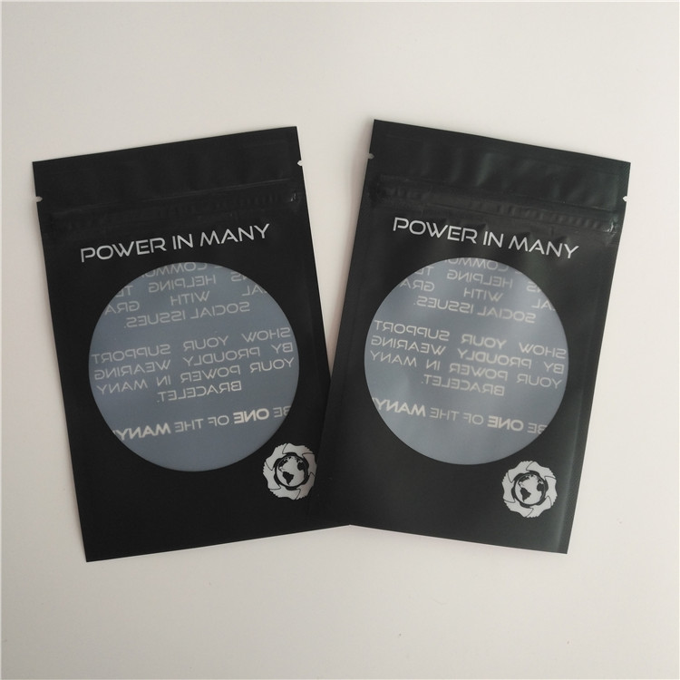 มันวาวความร้อนบรรจุภัณฑ์ถุงโลโก้ที่กำหนดเองซิปล็อคกระเป๋าต่างหูสร้อยข้อมือกระเป๋า