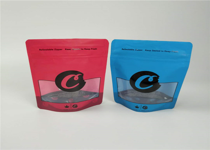 ถุงอลูมิเนียมฟอยล์ถุงพลาสติกบรรจุภัณฑ์คุกกี้ 1 ปอนด์ CBD บรรจุภัณฑ์คงทน