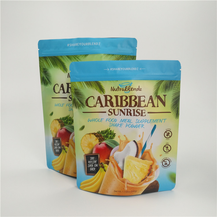 กราเวียพิมพ์ยืนขึ้นถุง Ziplock, นมผงอลูมิเนียมฟอยล์ถุงมีซิป