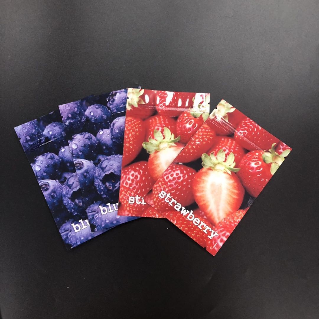 ฟอยล์มีเส้นวัสดุเคลือบมันธูปสมุนไพรบรรจุภัณฑ์ถุงแบนปิดผนึก 3 ด้านพิมพ์แบบกำหนดเอง