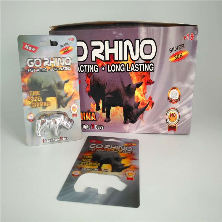 บรรจุภัณฑ์พุพองสไลด์บรรจุบัตรใส่ชายเสริมยาถุงบรรจุภัณฑ์การ์ด 3D