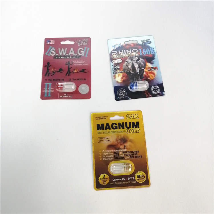 Premizen Cards บรรจุภัณฑ์พุพองแคปซูลบรรจุแคปซูลสำหรับยาเพิ่มประสิทธิภาพชาย