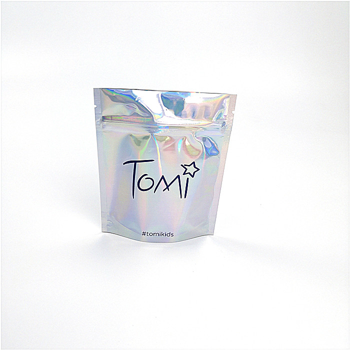 กระเป๋าเครื่องสำอางออแกไนเซอร์ย่อยสลายได้ทางชีวภาพเลเซอร์โฮโลแกรมพิมพ์ 100% รีไซเคิล