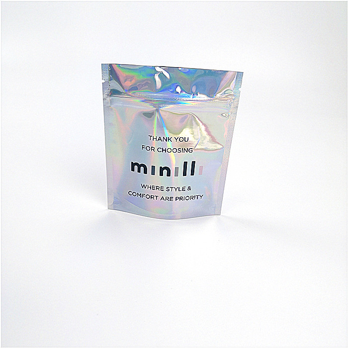 ขนาดที่กำหนดเองแต่งหน้า Organizer กระเป๋าโฮโลแกรมโฮโลแกรมเลเซอร์ Mylar Ziplock