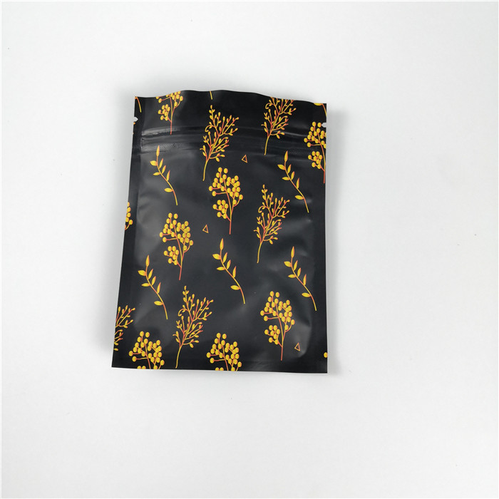 บรรจุภัณฑ์ถุงซิปพลาสติกบรรจุภัณฑ์ที่กำหนดเองพิมพ์ถุงปิดผนึกสามด้านทนทาน