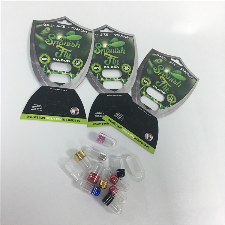 บรรจุภัณฑ์บรรจุภัณฑ์พลาสติกแบบรีไซเคิลได้ Fly บัตรเสริมแคปซูลยาแบบกระสุนพร้อมกระสุน