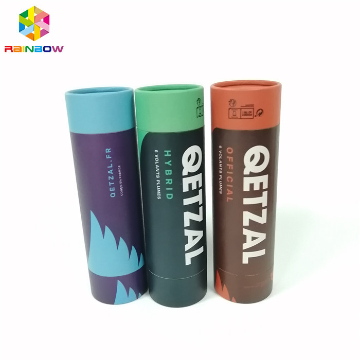 บรรจุภัณฑ์กล่องกระดาษคราฟท์โลโก้รูปทรงกลมที่กำหนดเองพิมพ์สำหรับของขวัญ / เครื่องสำอาง / อาหาร