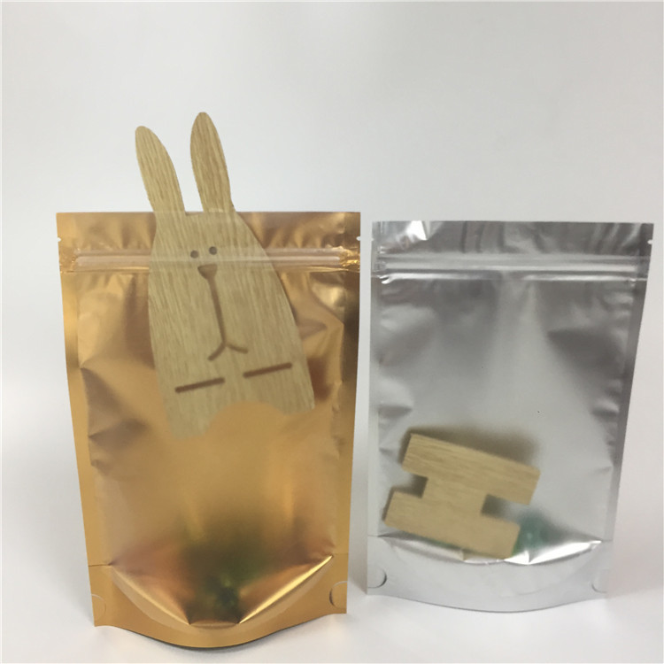 ถุงซิปล็อคอลูมิเนียมฟอยล์ลามิเนตยืนขึ้นกระเป๋าใสด้านความชื้นหลักฐาน