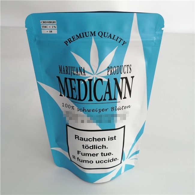 Mylar อลูมิเนียมฟอยล์ซิปล็อคถุงอัพกำหนดเองพิมพ์ย่อยสลายได้ทนทาน