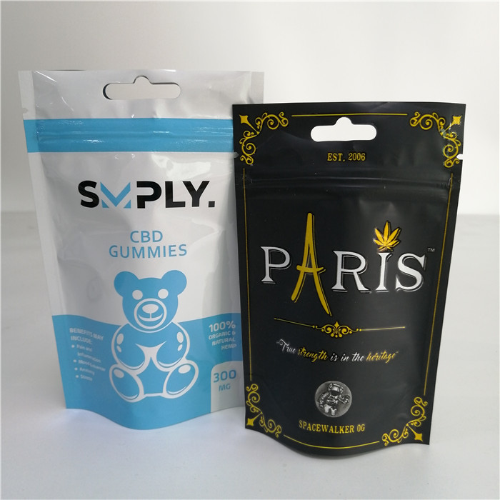 การพิมพ์แผ่นแม่พิมพ์ยืนขึ้นถุงกลิ่นพิสูจน์ได้สำหรับ Sherbinskis Bacio Gelato Weed Leaf