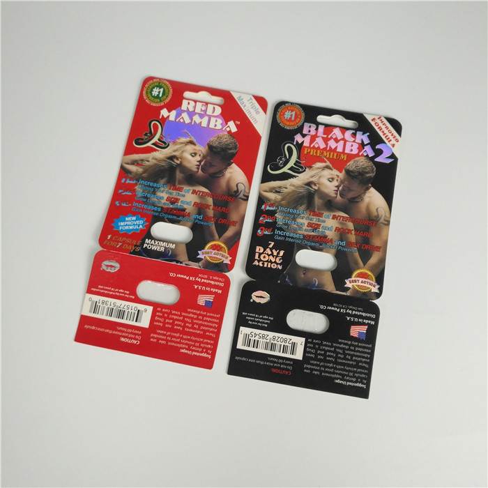 Premier ZEN Blister Pack บรรจุภัณฑ์บัตรเงินกระดาษเมทัลลิกสำหรับแคปซูลเสริมชาย