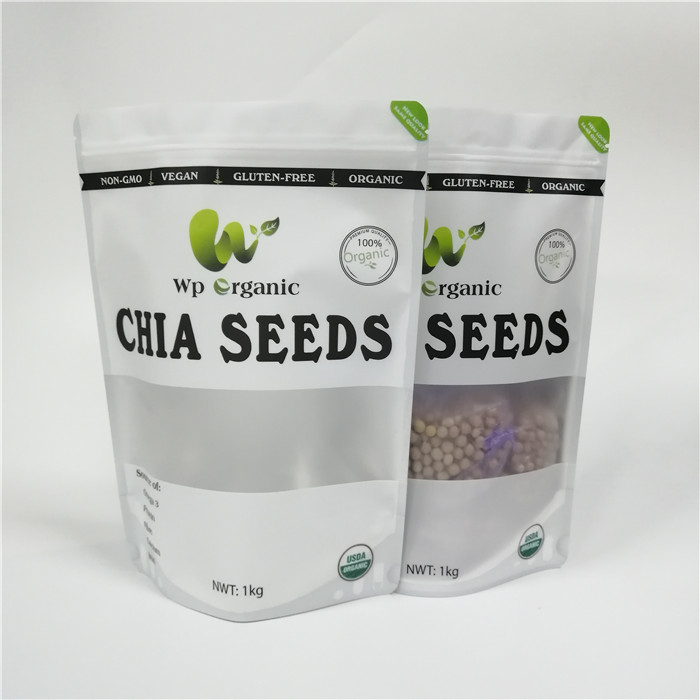 Smell Proof Snack Bag บรรจุภัณฑ์ถุงแป้งพัฟคุกกี้พร้อม Windows Foggy ด้านหน้า