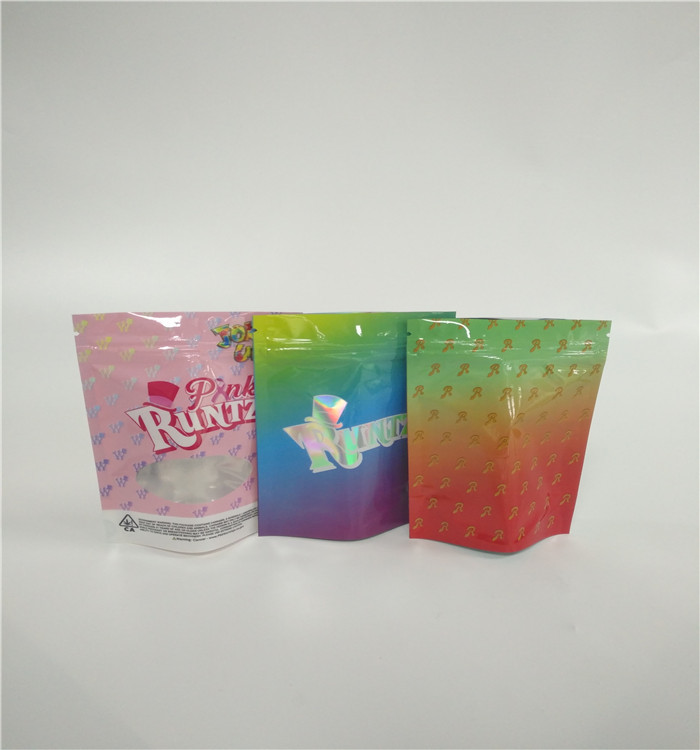 ซิปล็อคพลาสติกรีไซเคิลบรรจุภัณฑ์สมุนไพร Doypack ซิปกระเป๋าพิมพ์โลโก้ที่กำหนดเอง