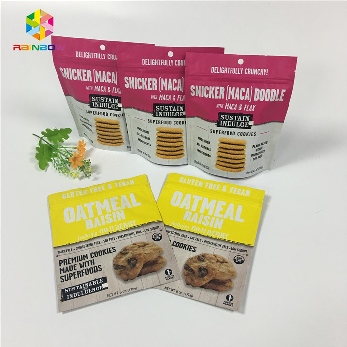 กราเวียร์พิมพ์ Stand Up Ziplock บรรจุถุงผงวานิลลากาแฟ / นมโปรตีน