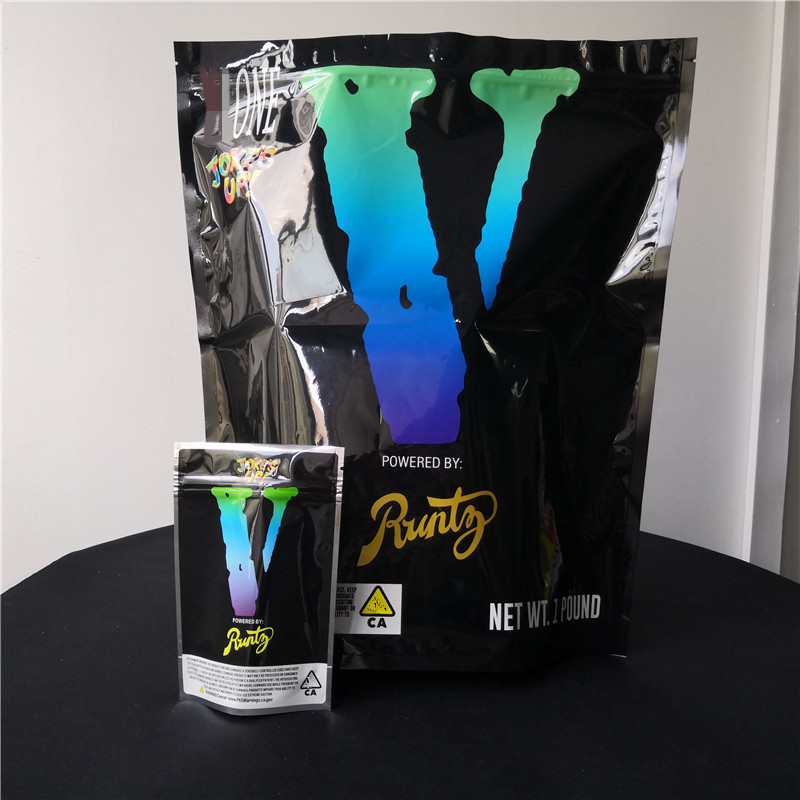 กลิ่นพลาสติกยืนขึ้นกระเป๋าดอกไม้ถุงบรรจุภัณฑ์ Mylar ผนึก