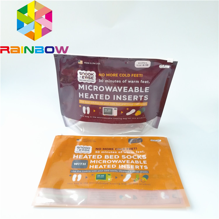 ชุดชั้นในบุรุษเสื้อผ้าถุงพลาสติกบรรจุภัณฑ์ยืนขึ้นเลื่อนถุงซิปที่กำหนดเอง