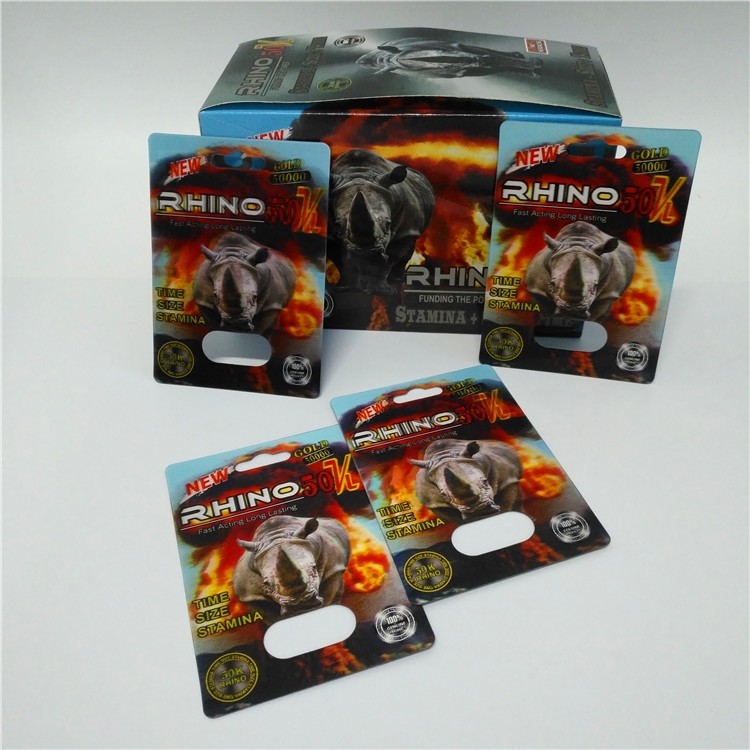 กล่องแสดงบรรจุภัณฑ์พุพองบรรจุภัณฑ์การพิมพ์ 3 มิติสำหรับ Mamba ยาเพิ่มประสิทธิภาพชาย