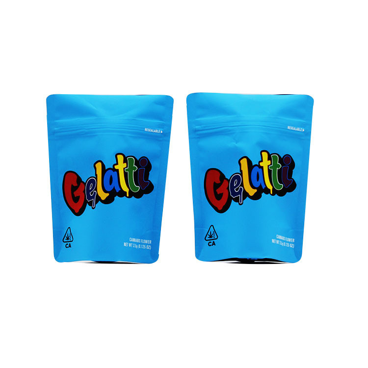 บรรจุภัณฑ์ธูปสมุนไพรทนทานมินิ Ziplock วัชพืช Mylar พลาสติกแคลิฟอร์เนียถุงคุกกี้