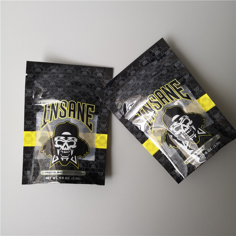 กลิ่นพิสูจน์บรรจุถุงพลาสติก Ziplock แคลิฟอร์เนียคุกกี้บรรจุภัณฑ์ผิวด้าน